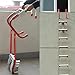 Aluminum Alloy 24FT Rescue Ladder - Fire Escape Rope Ladder, 7.5M Self-Rescue Equipment for Emergency Situations, Portable Safety Escape Tool