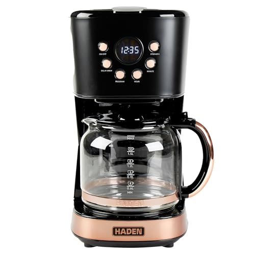 HADEN 12-Cup Programmable Coffee Maker with Auto Shut-Off
