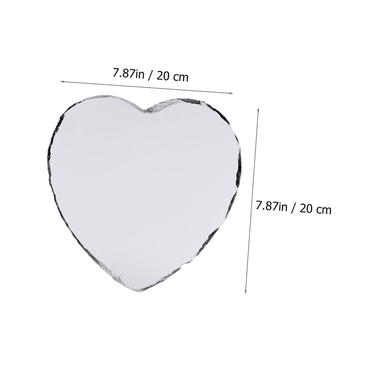 ORFOFE Cornice a Cuore in Pietra per Foto, Decorazione da Tavolo | Finitura Liscia, Resistente allo Sbiadimento, Supporto Creativo per Immagini e Placca