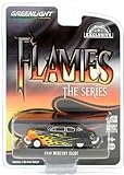 GR 1:64 Flames The Series - 1949 Mercury Eight 2-Door Coupe - Black with Flames 30435 Die-cast Model [Shipping from Canada]