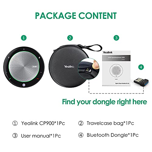 image for Yealink Bluetooth Speakerphone Conference Microphone Teams-Certified C
