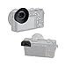 JJC 2 Types FDA-EP10 Viewfinder Eyecup Eyepiece for Sony A6300 A6100 A6000, 360° Rotatable Oval Design + Original Eyeshade Replacement