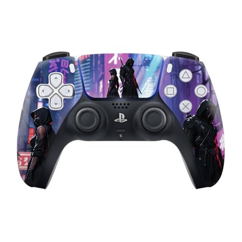 PS5 Controller Skin - Premium 3M™ Vinyl Decal, Bubble-Free Application, Scratch-Resistant, Easy Peel & Residue-Free, Custom Gaming Sticker for DualSense, Gift-Ready Packaging (Shuriken)