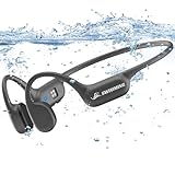 Casque Conduction Osseuse Bluetooth 5.4, Écouteur Natation sans Fil, mémoire 32 Go inté...