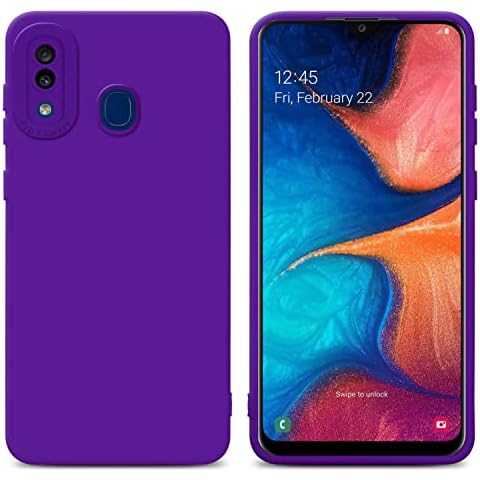 Cadorabo Case Compatible with Samsung Galaxy A20 / A30 / M10s in Fluid Dark Purple - Protective Cover Made of Flexible TPU Silicone Cover