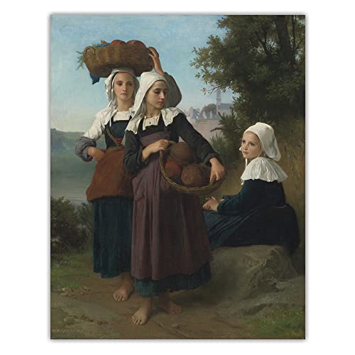 Art décoration murale Bouguereau peinture diamant haut de gamme