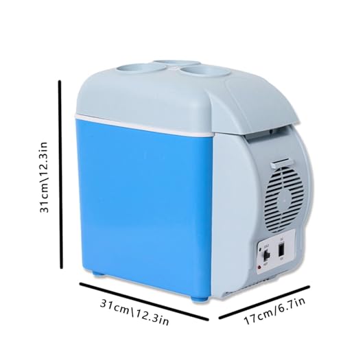 HAZARA Draagbare vriezer voor auto, 7,5 l, auto 12 v, geluidsarme koeler, met koel- en verwarmingsfunctie auto minikoelkast, voor alle 12V-voertuigen - Image 3
