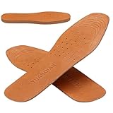 Clarmonde Genuine Leather Shoe Insoles, Absorbent Ultra...