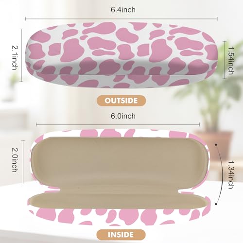 Image of Glasses Case Hard Shell,Portable Protective Eyeglasses Case, Eyeglass Holder Box with Cleaning Cloth,for Women Men