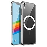 Tigowos Clear Magnetic Phone Case for iPhone XR with MagSafe Wireless Charging Anti-Yellow Shockproof Protective Case for iPhone XR(6.1')