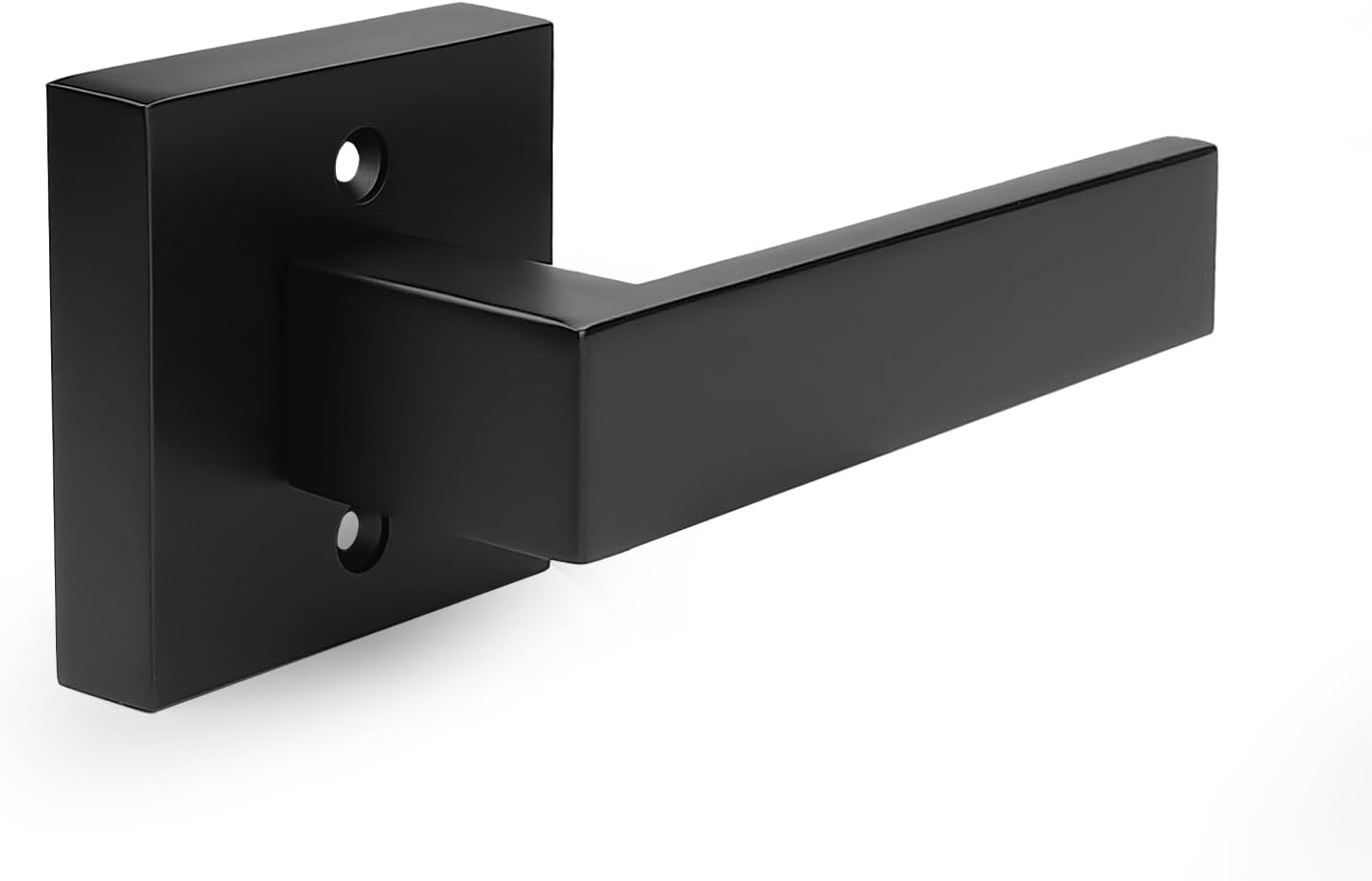 Probrico Black Stainless Steel Dummy Lever Handle Hardware for Cabinets, Closets, Balconies or French Doors (8 Pack)