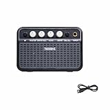 Torrins Mini Guitar Amplifier – Dual Channel Clean/Drive, Bluetooth Practice Amp, Portable Rechargeable Electric Guitar Speaker