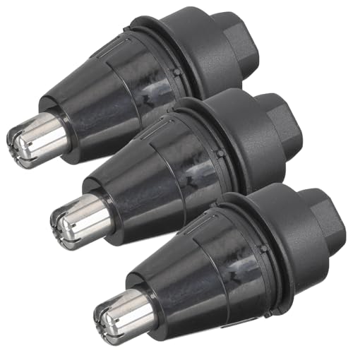 INOOMP Cabezal Recortador de Vello Nasal Reemplazo 3 Piezas Lavable para Cortapelos de Nariz Afeitadora Eléctrica Accesorios Cuidado Personal Hombres