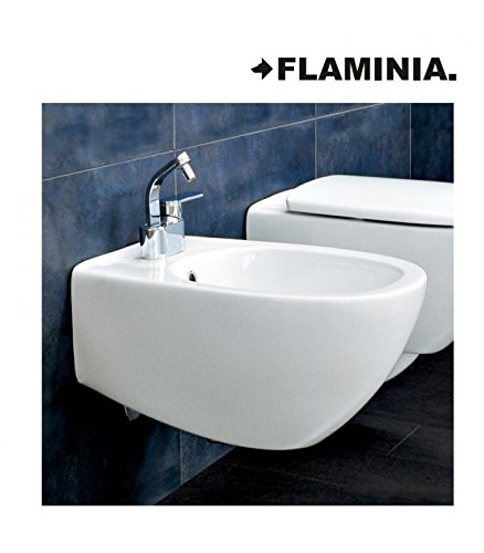 Flaminia Spin 5086LAT bidé suspendido monoagujero, blanco lechoso