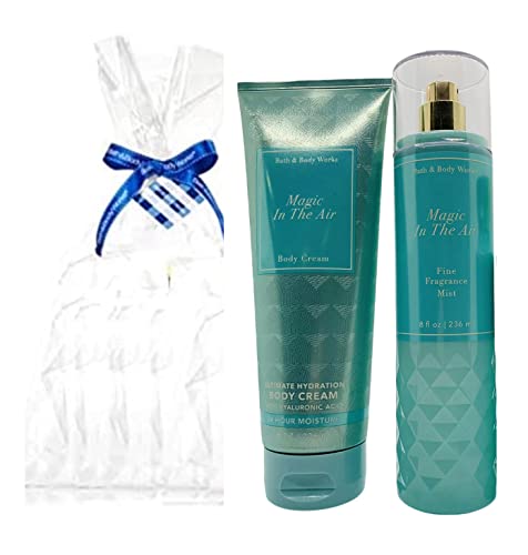 Bath and Body Works Magic in the Air Body Fine Fragrance Gift Set Mist 8 Fl Oz and Body Cream 8 Fl Oz (Magic in the Air)