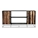 HomeRoots Natural & Black Mindi, Plywood, Recycled Boat Wood & Iron Modern Rustic Black and Natural Media Center TV Stand