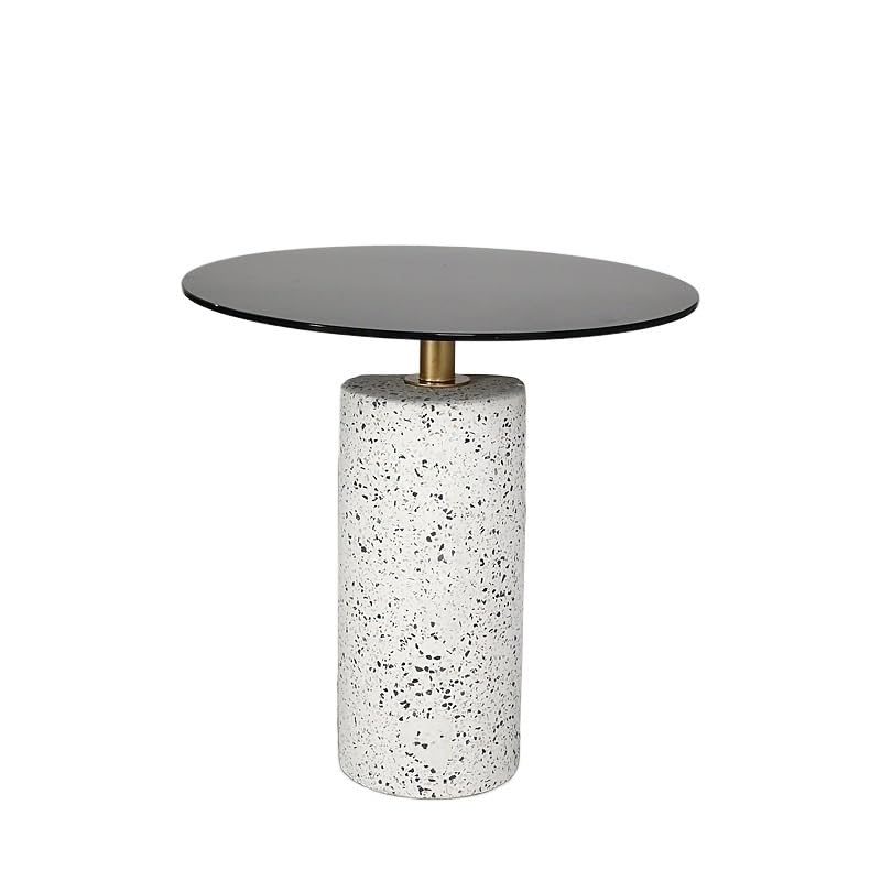 eexbz Sofa Nordic Coffee Table Glass Panel Corner Table Living Room Home Small Apartment Side Table Balcony Leisure Coffee Table Sofas for Living Room(B)