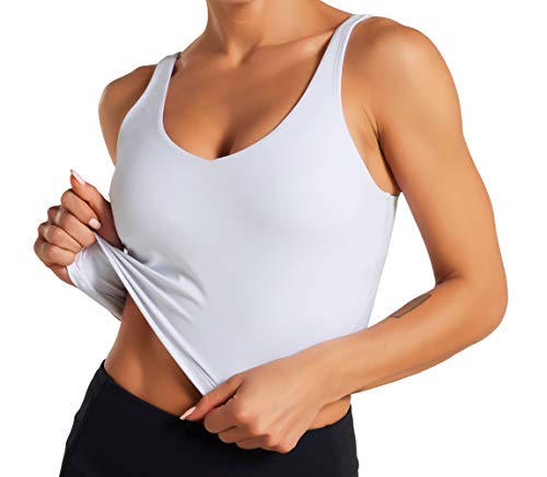 Image of Dragon Fit Sports Bra for Women Longline Padded Bra Yoga Crop Tank Tops Fitness Workout Running Top