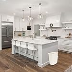 Rubbermaid 21 Quart Traditional Kitchen Bathroom and Office Rectangular Plastic Open Wastebasket Trash Can Bisque - Image 4