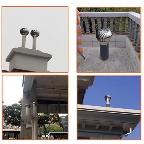 Sombrerete giratorio de acero inoxidable para chimeneas de diseño duradero 7