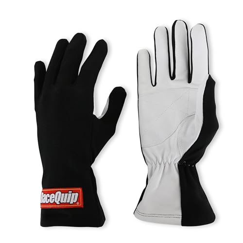 Racequip 350006 Basic Race Gloves 350 Series 1 Layer Nomex Non Sfi Black X-Large 350006 thumb #3