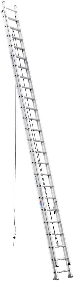 Werner D548-2 300-Pound Duty Rating Aluminum Flat Rung Extension Ladder, 48-Foot