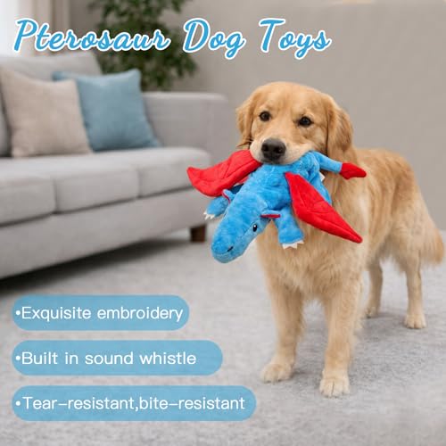 Juguete de peluche dragón para perros de 12 pulgadas miniatura 3