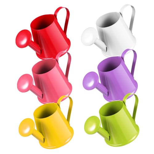 Toddmomy Mini Metall Gießkanne Klein Für Kinder 3D Gartenmodell Wasserkessel 8.5X4.7X4.3 cm Realistisches Spielzeug Für Gartenunterricht Und Dekoration Fotorequisit