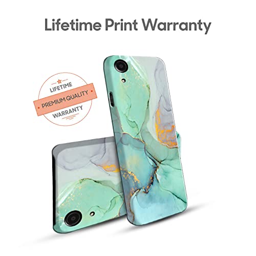 Image of COLORflow Back Cover Compatible with Samsung Galaxy A03 Core | Beautiful Green Marble | Designer Printed Hard CASE Bumper Back Cover Compatible with Samsung Galaxy A03 Core