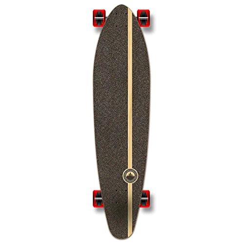 Yocaher New Complete Longboard Kicktail 70'S Shape Skateboard W/ 71Mm Wheels, Natural #TOP1