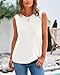 BTFBM Women's Sleeveless Sweater Vest 2026 Summer Crew Neck Ribbed Knit Lightweight Pullover Casual Loose Fit Tank Tops(White, X-Small)