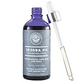 100% Pure Organic Golden Jojoba Oil for Healthy Hair, Skin, Nails and Natural Beauty | Carrier Oil, 3.3 oz