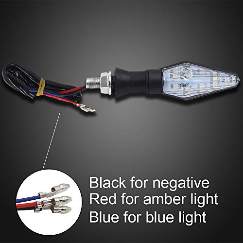 Clignotant moto LED résistant aux vibrations - Solution universelle 12V pour remplacer 4 feux - 3