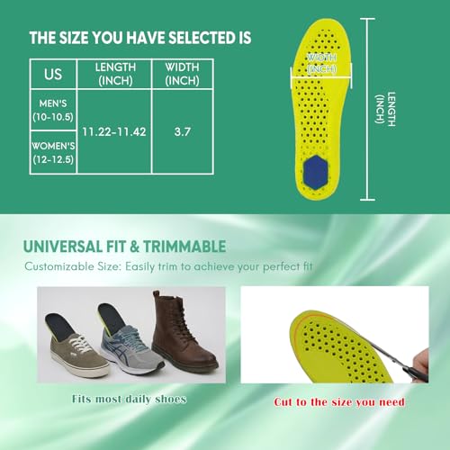 2 pares de plantillas de espuma Memory Foam para hombre y mujer miniatura 2