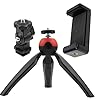 GLASSNOBLE Gimbal Beugel,Desktop Live Statief Mount Adapter Kit Telefoonklem Gimbal met Koude Schoenbeugel Rood