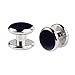 BodyJ4You Tuxedo Cufflinks Shirt Button Studs Men Blue Set Formal Business Classic Wedding Jewelry