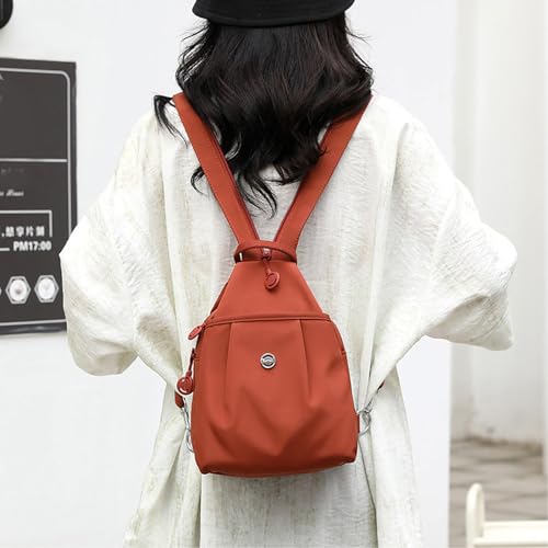 Waterproof 2-Way Commuter Bag, Oxford Large Capacity Convertible Shoulder Bag, Anti-Theft Travel Tote, For Travel (Red)2