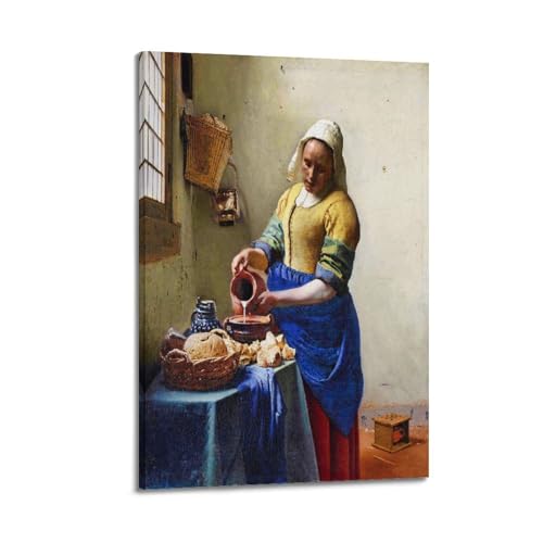 Poster Vermeer La Milkmaid Toile pour Sublimer un Petit Mur de Chambre