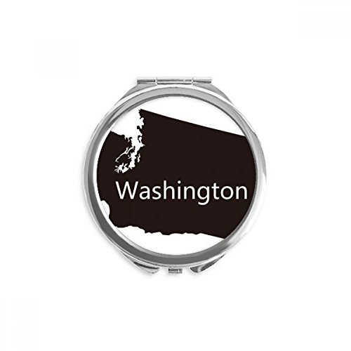 Miroir de maquillage carte Washington pour vos retouches beauté en voyage ou au bureau