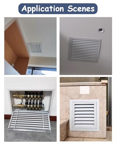 Trappe de visite métallique 30.5x61cm panneau d'accès mural ventilé