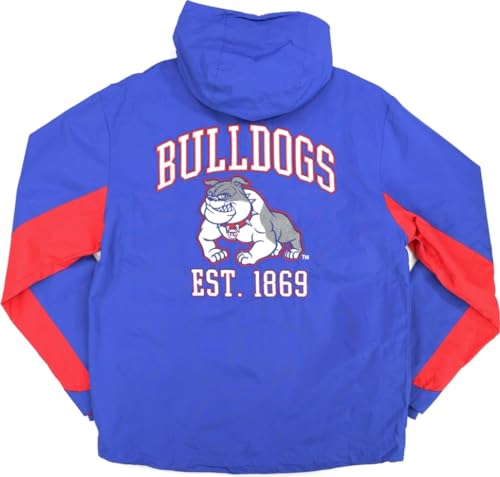Big Boy Tougaloo Bulldogs S8 Mens Windbreaker Jacket [Royal Blue] - ID#64329-146-207-0-02