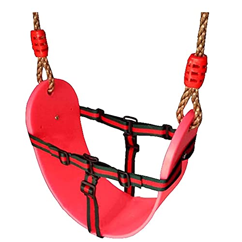 AAGAZA Swings Seats, Children's Outdoor Garden Soft Swing Indoor Kindergarten Game Toy, Quick Installation Load-Bearing 150kg, 66.5x14cm/2236 (Color : Red, Size : Style 1)