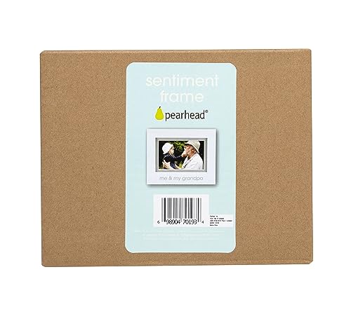 Pearhead-Me-and-My-Grandpa-Sentiment-Baby-Picture-Frame-Baby-Keepsake-Photo-Frame-Gender-Neutral-Baby-Nursery-Decor-Grandparents-Gift-White Pearhead Me and My Grandpa Sentiment Baby Picture Frame Baby Keepsake Photo Frame Gender Neutral Baby Nursery Decor Grandparents Gift White