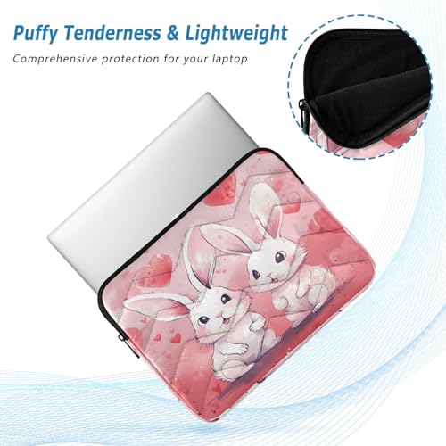Funda para portátil 13-14 pulgadas impermeable con diseño de conejitos miniatura 5