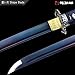 Dejiang Katana Real Samurai Sword, Handmade Japanese Swords Full Tang 1060 Carbon Steel, for Training, Collecting, Dojo, Lovers of Japanese Culture etc. Indigo Mistblade