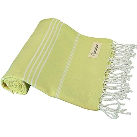 Bersuse 100% Algodón - Anatolia Toalla Turca - Fouta Toalla de Baño y Toalla de Playa - Oeko-Tex Cover