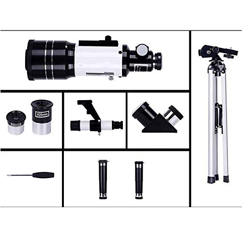 Telescopio astronómico refractor con trípode y dos oculares miniatura 6