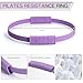 LTHTRADE Pilates Ring, 13.5 Inch Magic Circle Ring for Toning Thighs, Legs, Arms & Core, Pilates Ring Circle Yoag Fitness Equipment for Women (Purple)