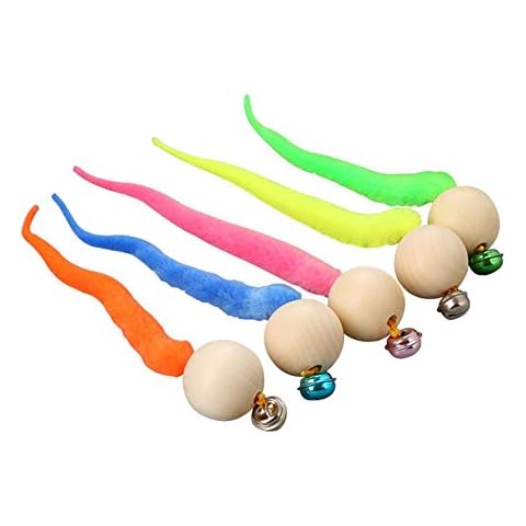 Cat Ball Toys, Wiggly Balls Plush Cat Toy Simulation Worm Toy With Bell For Pet Interactive Cat Worms Ball With Bell Brightly Colored Cat Toys Kitten Activity Interactive Toy Cover