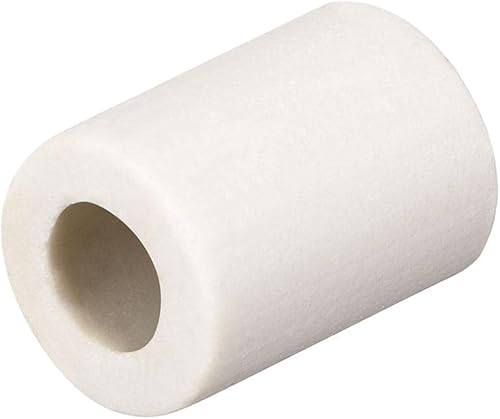 Miniatura 5 de uxcell 20 unids 0.157 in diámetro tubo de cerámica aislado cable electrónico paquete de aislamiento térmico protección de un solo orificio